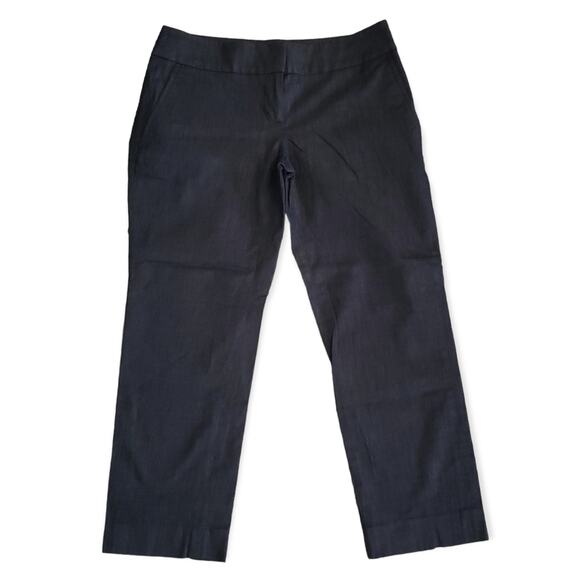 Ann Taylor LOFT Marisa Dark Washed Dress Blue Ankle Cut Slacks / Pants / Jeans - Picture 1 of 6